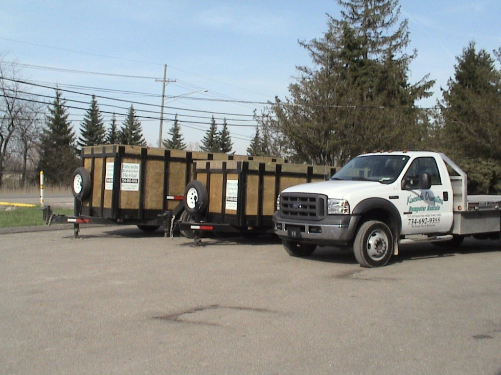 rent a rubber wheel trailer for junk